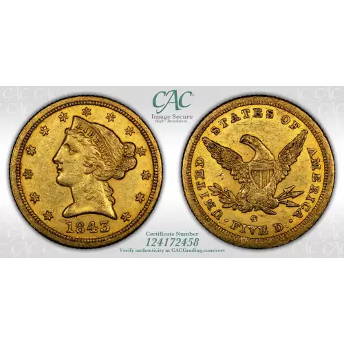 1843-C $5 (4)