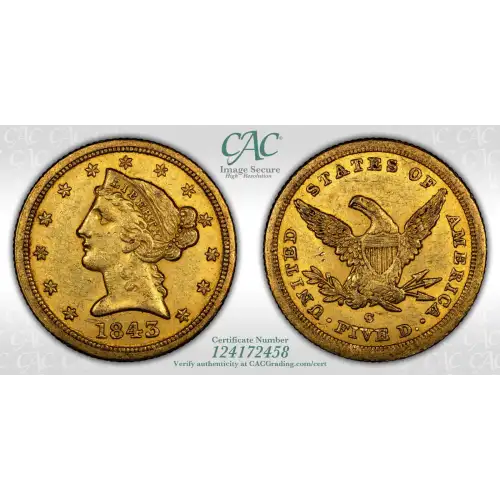 1843-C $5 (4)