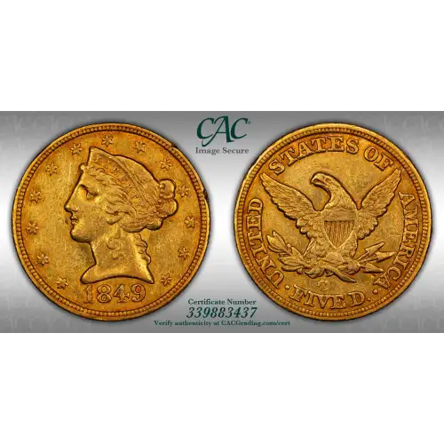 1849-C $5 (4)