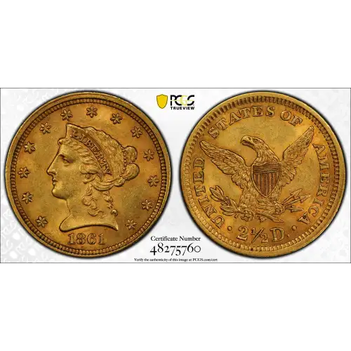 1861 $2.50 New Reverse (2)