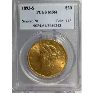 1893-S $20