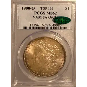 1900-O/CC $1 VAM 8A, Overmintmark TOP 100