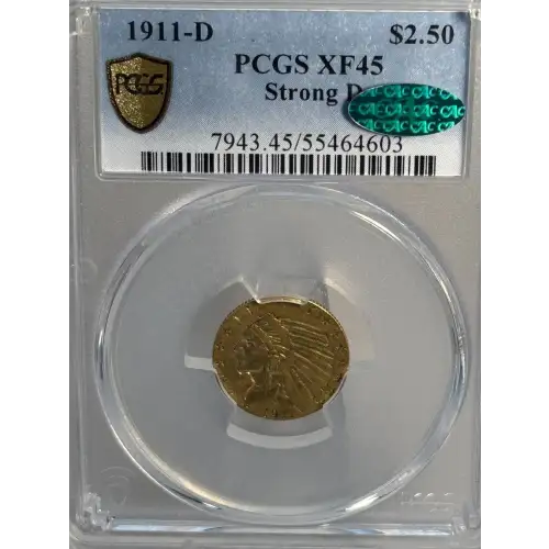 1911-D $2.50 Strong D (5)