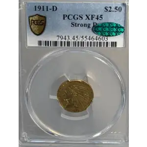 1911-D $2.50 Strong D (5)