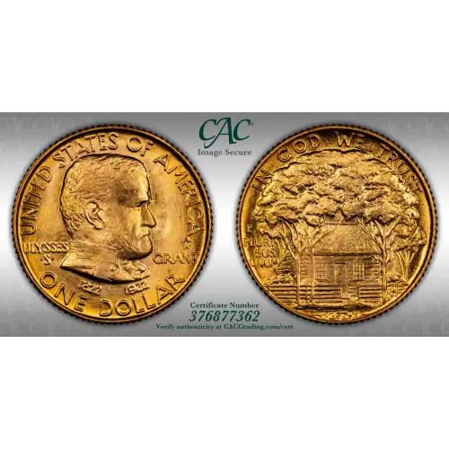 1922 Grant Memorial G$1 with Star (4)
