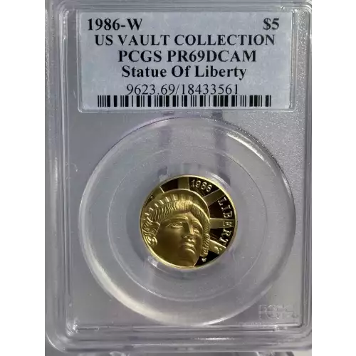 Modern Commemoratives --- Statue of Liberty Centennial 1986-Gold- 5 Dollar